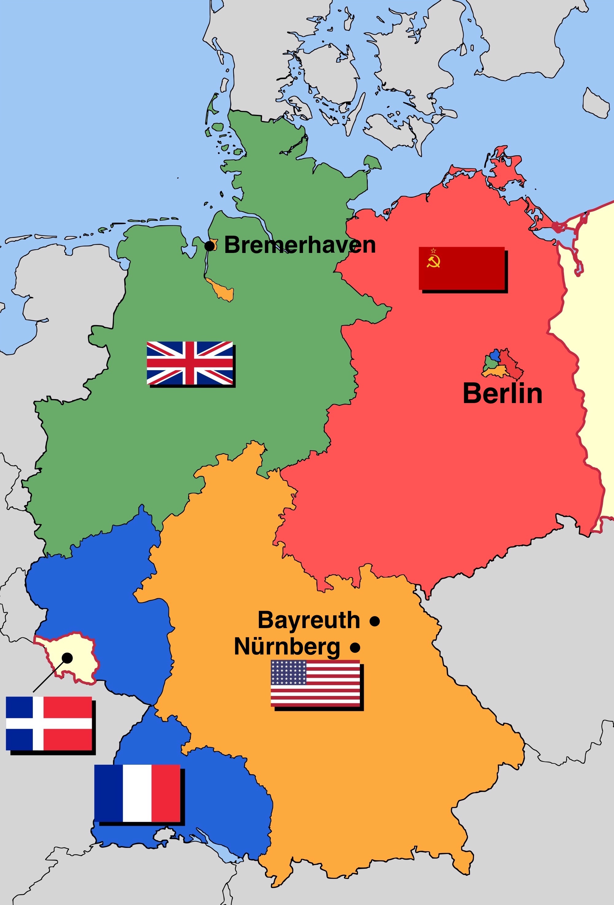 Appendix Map of PostWar Germany(from Jack Glotzer’s Memoir “I
